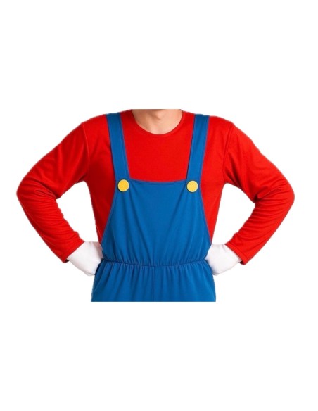 Costume de plombier de jeu vidéo Taille L | Costumes pour adultes Le Roi du Carnaval